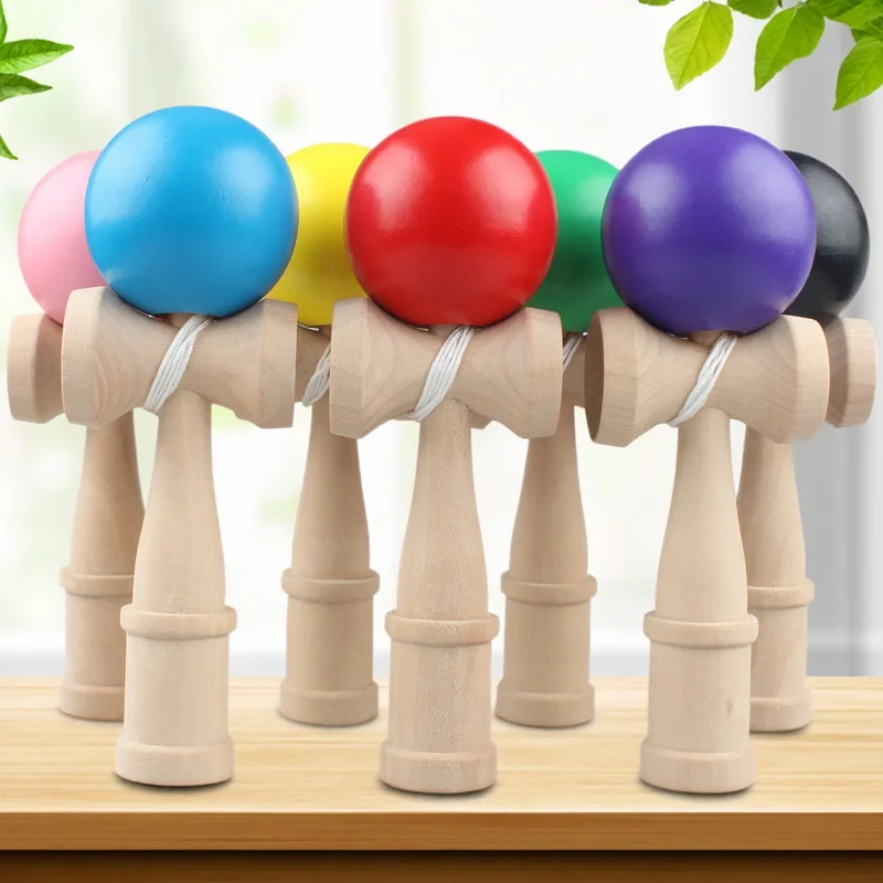 Profesjonalna drewniana zabawka treningowa, rozwijająca koordynację wzrokowo-ruchową dla dzieci i dorosłych, zabawa na świeżym powietrzu, żonglerka, sporty, fitness na świeżym powietrzu.