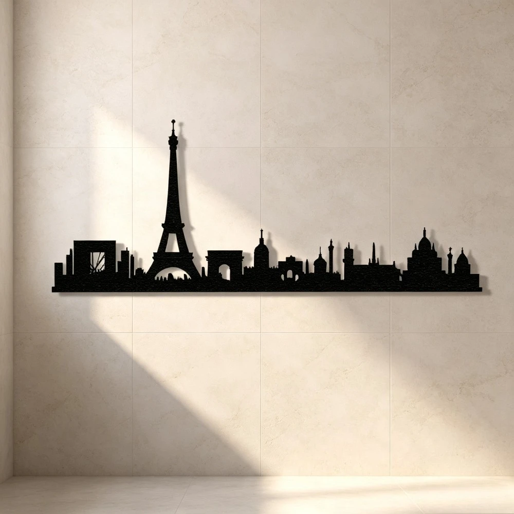 CIFbuy Paris Theme Metal Wall Art Gaming Mouse Pad Non-Slip Rubber Base Edge-Locked Laptop Desk Mat - view 6