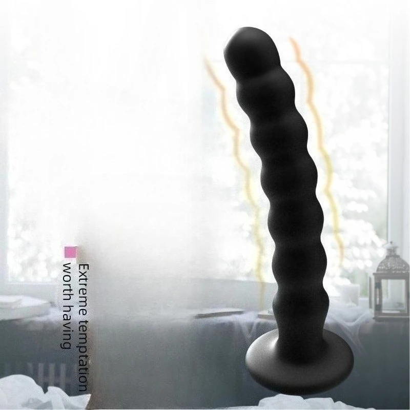 Masajeador de próstata con tapón Anal, productos sexuales, estimulador Vaginal con ventosa fuerte, consolador con cuentas de silicona, Juguetes sexuales para hombre y mujer