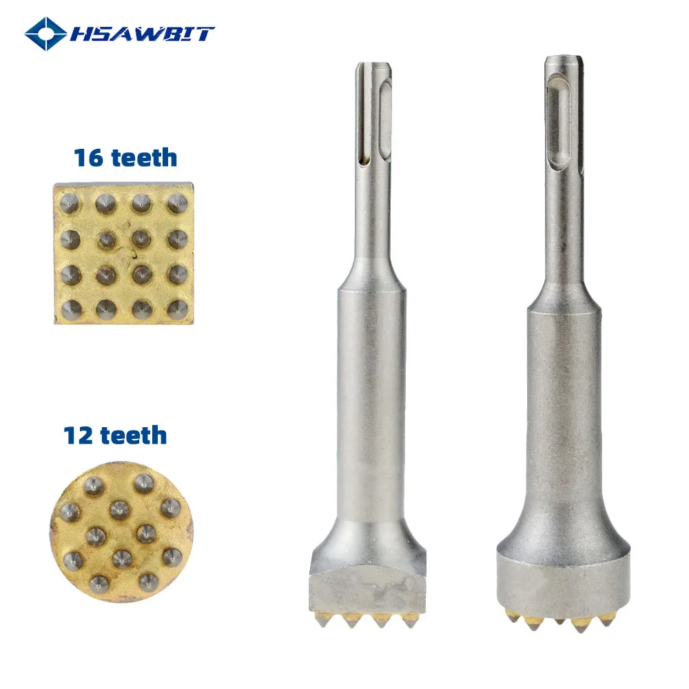 

Alloy Point Groove Gouge Flat Round Electric Flower Hammer Drill Bit Stone Slab/Bridge/Wall/Cement Pavement Chisel