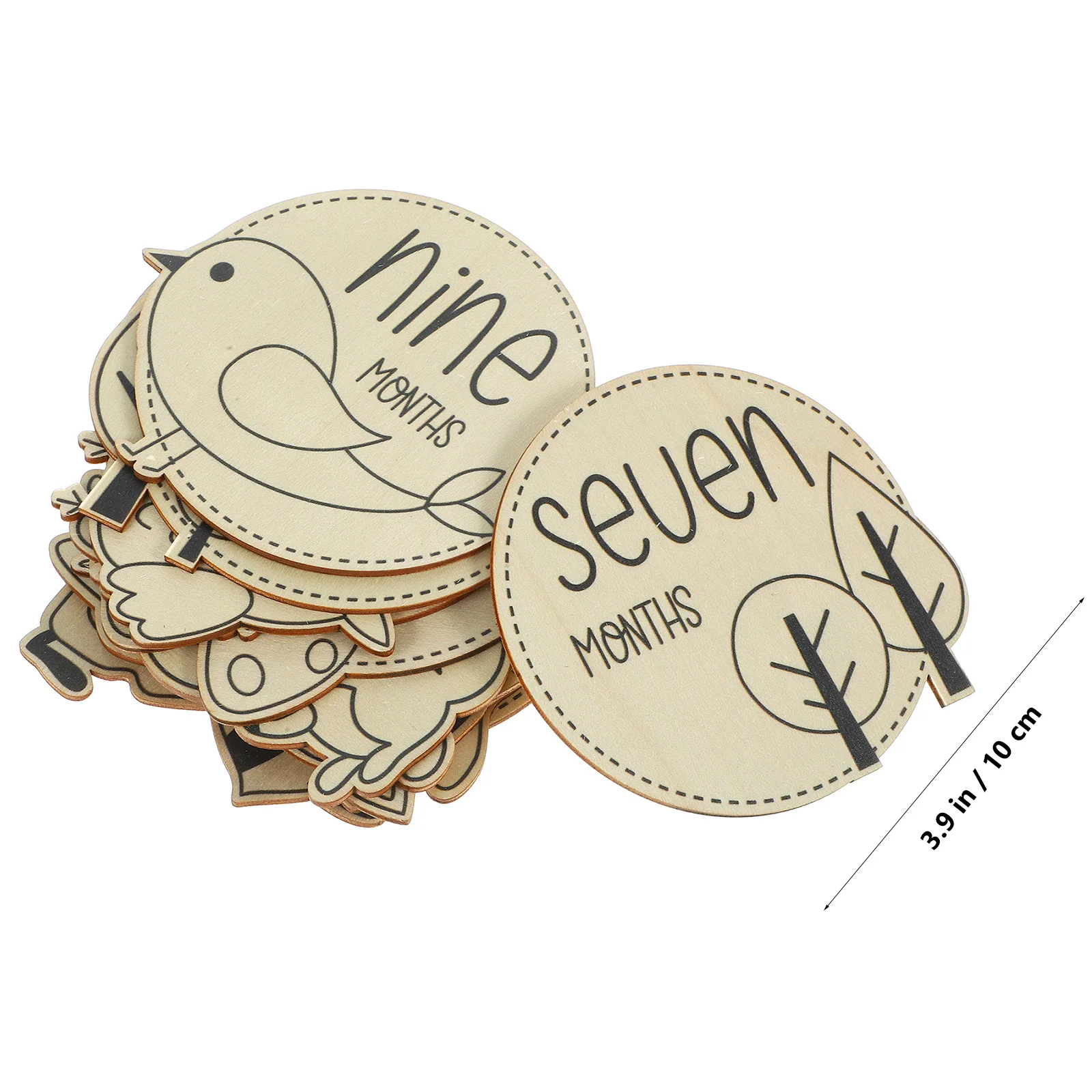 

12Pcs Baby Milestone Signs Lightweight Design Small Size Suitable Both Genders Convenient Carry Record Growth Anywhere