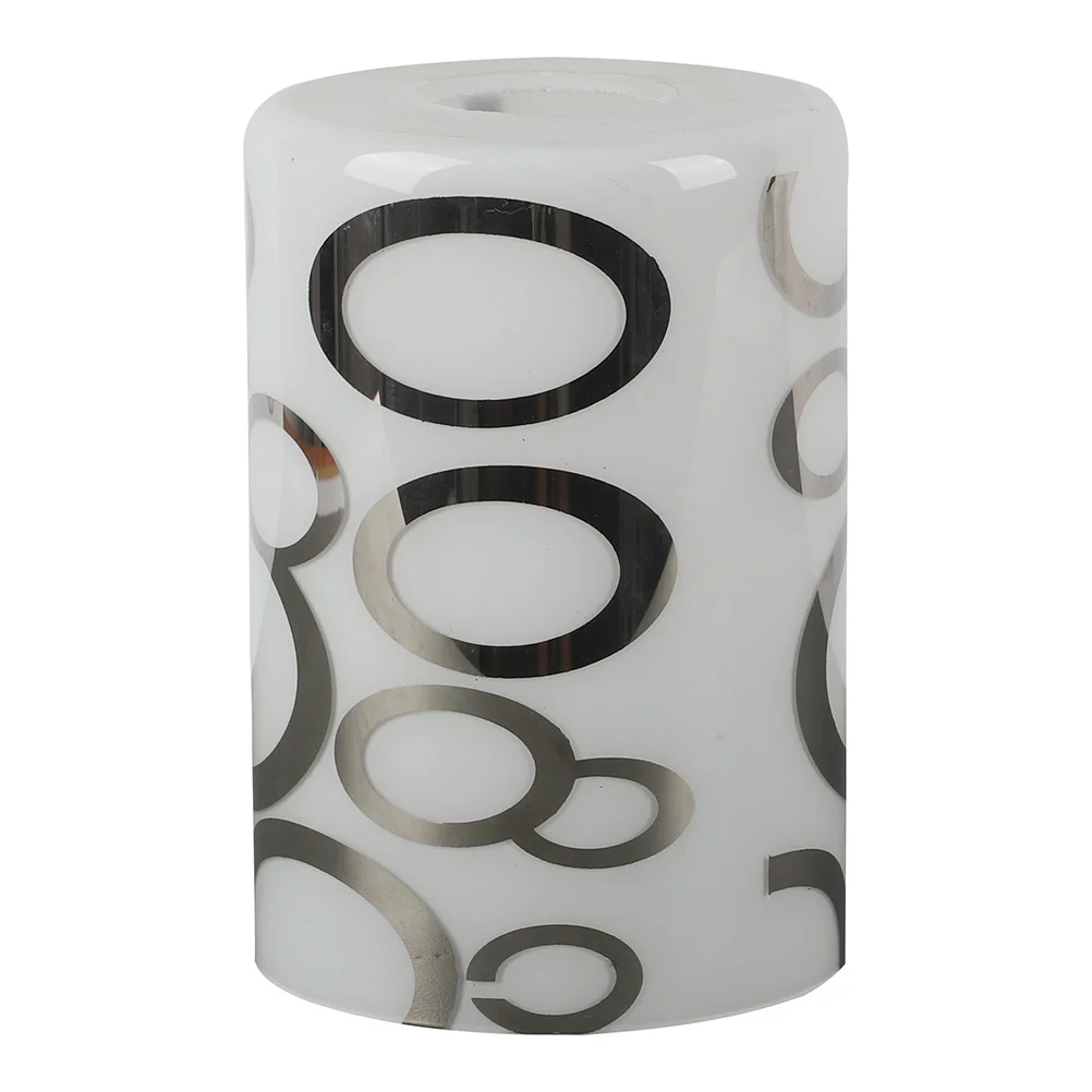 

Glass Lamp Shade Modern Cylinder Design Relaxing Tone for Table Floor Pendant Ceiling Wall Light Fixtures Replacement