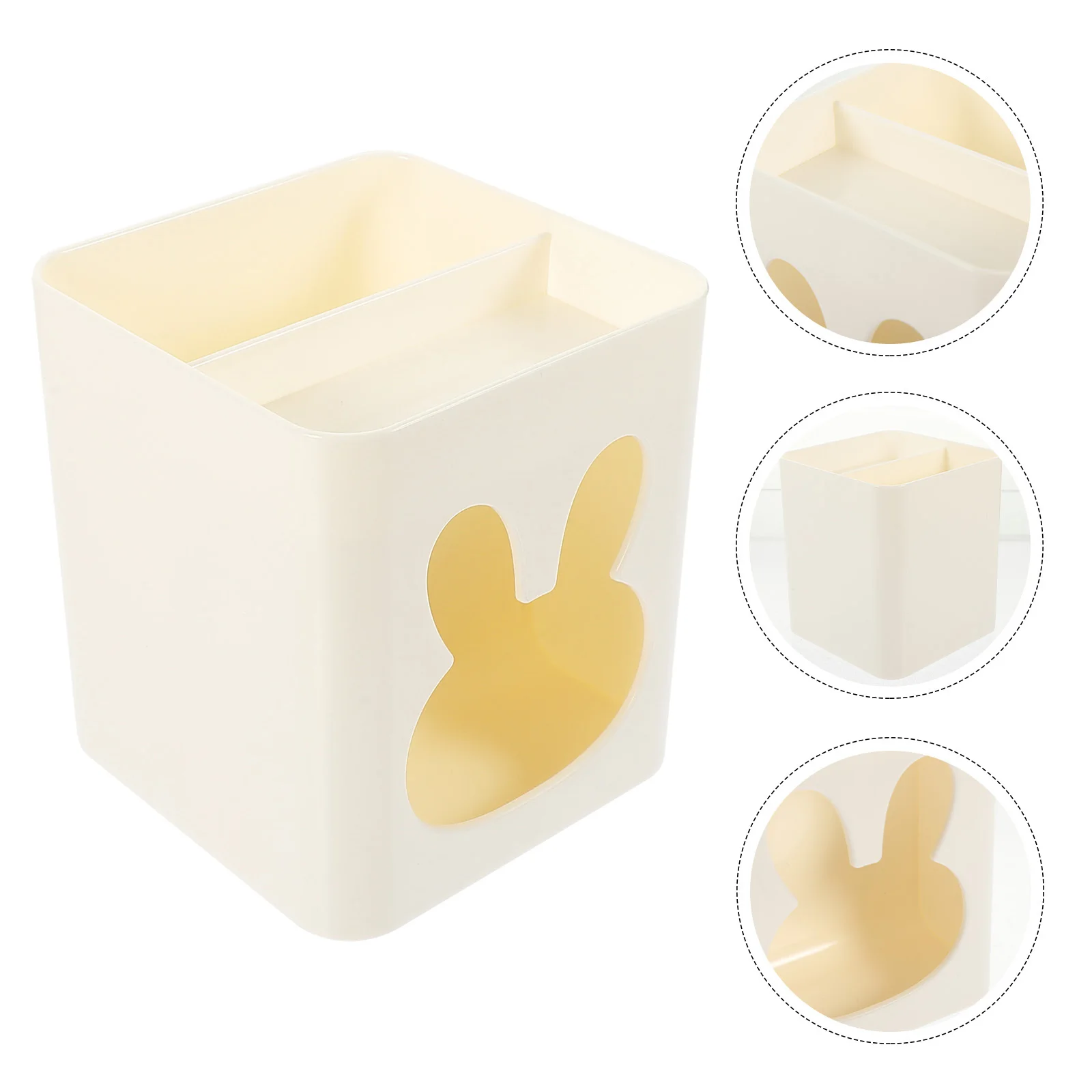 

Rabbit Pen Stand Compact Multi-Function Organizer Household Pen Holder Makeup Lipstick Storage Gift Student Desk Organizer