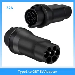 Teschev Type1 to GBT Adapter 32A Type 1 J1772 Charger Adaptor for Chinese Version Electric Car with GB/T Charging Socket