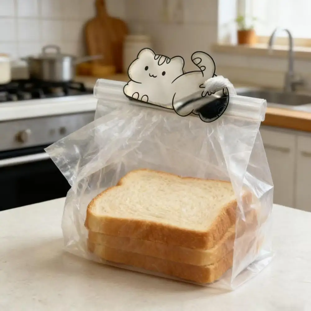 

Reusable Bag Sealer Funny Cat Butt Bread Clip Stainless Steel Bag Sealer Heavy Duty Snack Food Storage Clips Novelty Kitchen