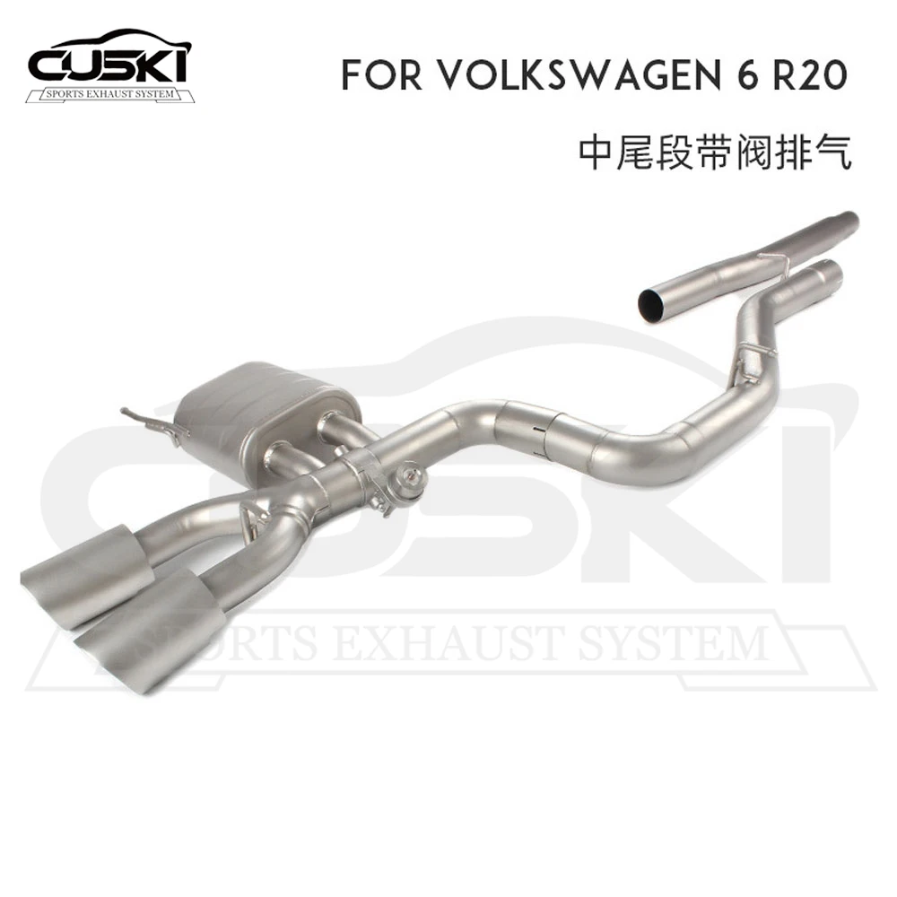 Catback Exhaust For Volkswagen Golf R/R20 MK6 2.0T 2015-2019 High Performance escape Stainless Steel Exhaust Pipe Muffler