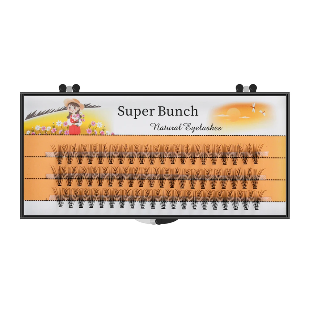 Super Bunch Soft Mink 10D Individual Eyelashes Cluster Russia Volume Eyelash Extension Premade Fan False Silk Lashes Makeup Tool