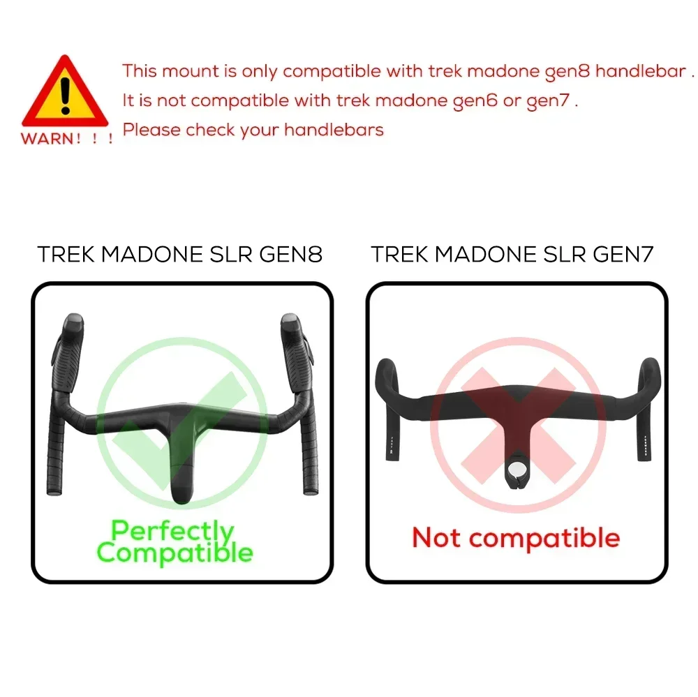 Für TREK Madone SLR GEN8 Integrierte Lenker-Computerhalterung, kompatibel mit Gopro/GPS/Garmin/Bryton/Wahoo Aluminiumlegierung – Detail 9