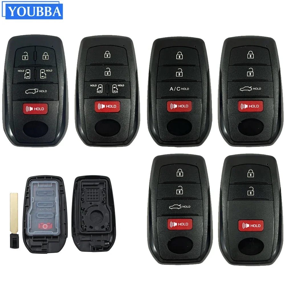 YOUBBA Key shell Fit For Toyota NOAH SIENNA VVDI XHORSE XM38 KD PCB BOARD Remote car key shell case fob TOY40 Blade