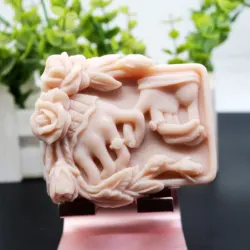 1pcs Romantic Covenant (zx419) Food Grade Silicone Handmade Soap Mold Crafts DIY Mould