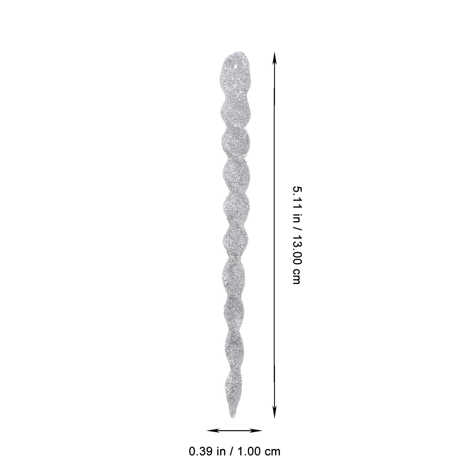 

60Pcs Christmas Tree Hanging Icicle Ornaments Glitter Xmas Pendant Decoration Xmas Party Favor Christmas Decor