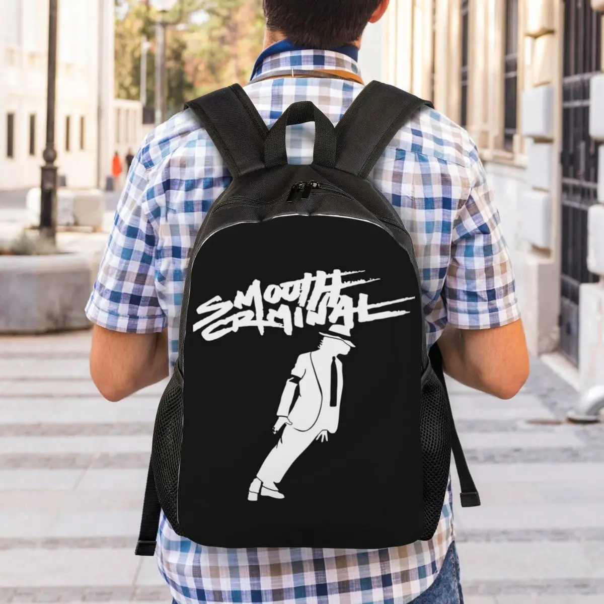 The King Of Pop Michael Jackson Backpack Student Boys Girls BookBag School Bag Laptop Shoulder Bags