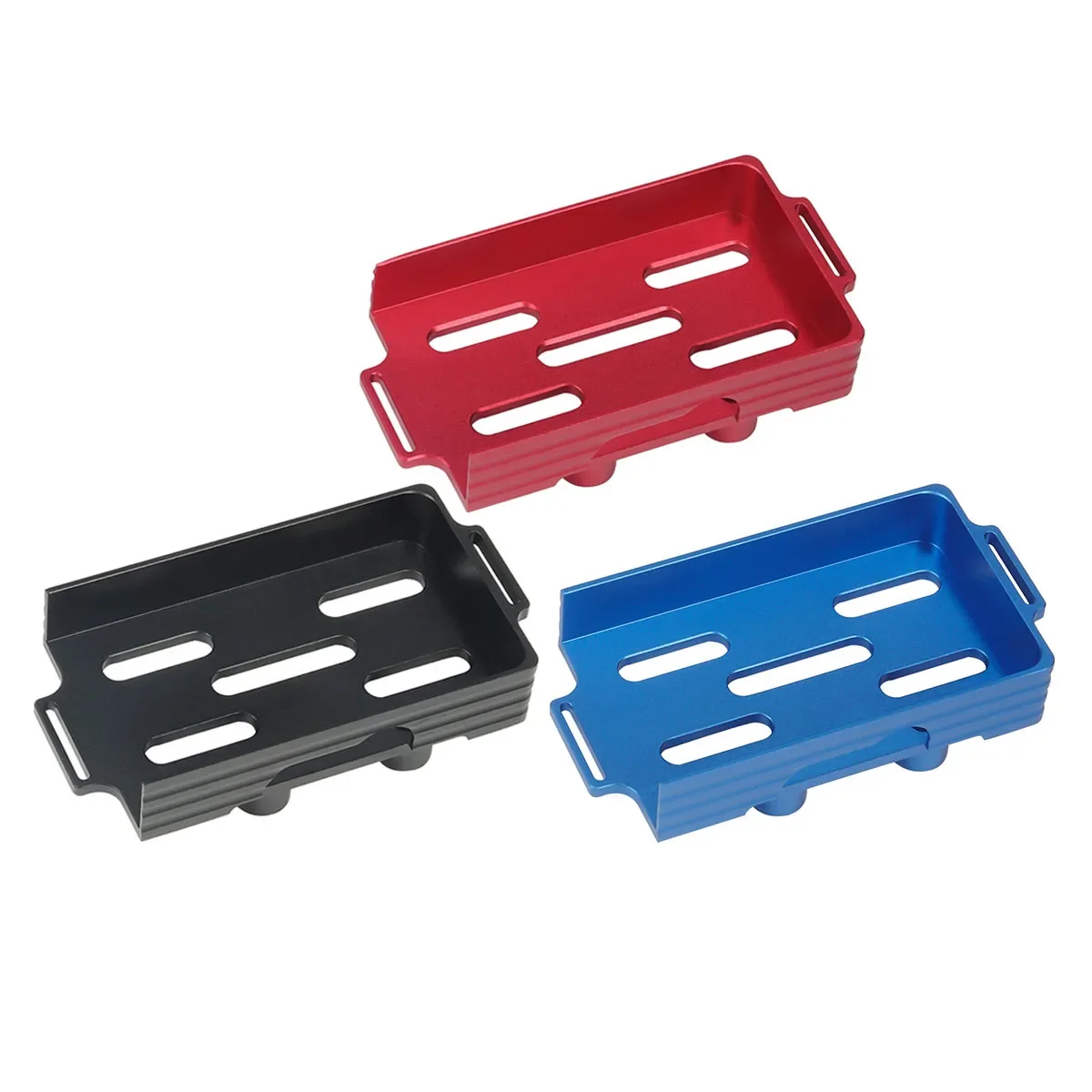 1 Pcs Aluminum Alloy TRX4M Battery Tray for 1/18 RC Crawler Car TRX4-M  Bronco Defender Upgrade Parts