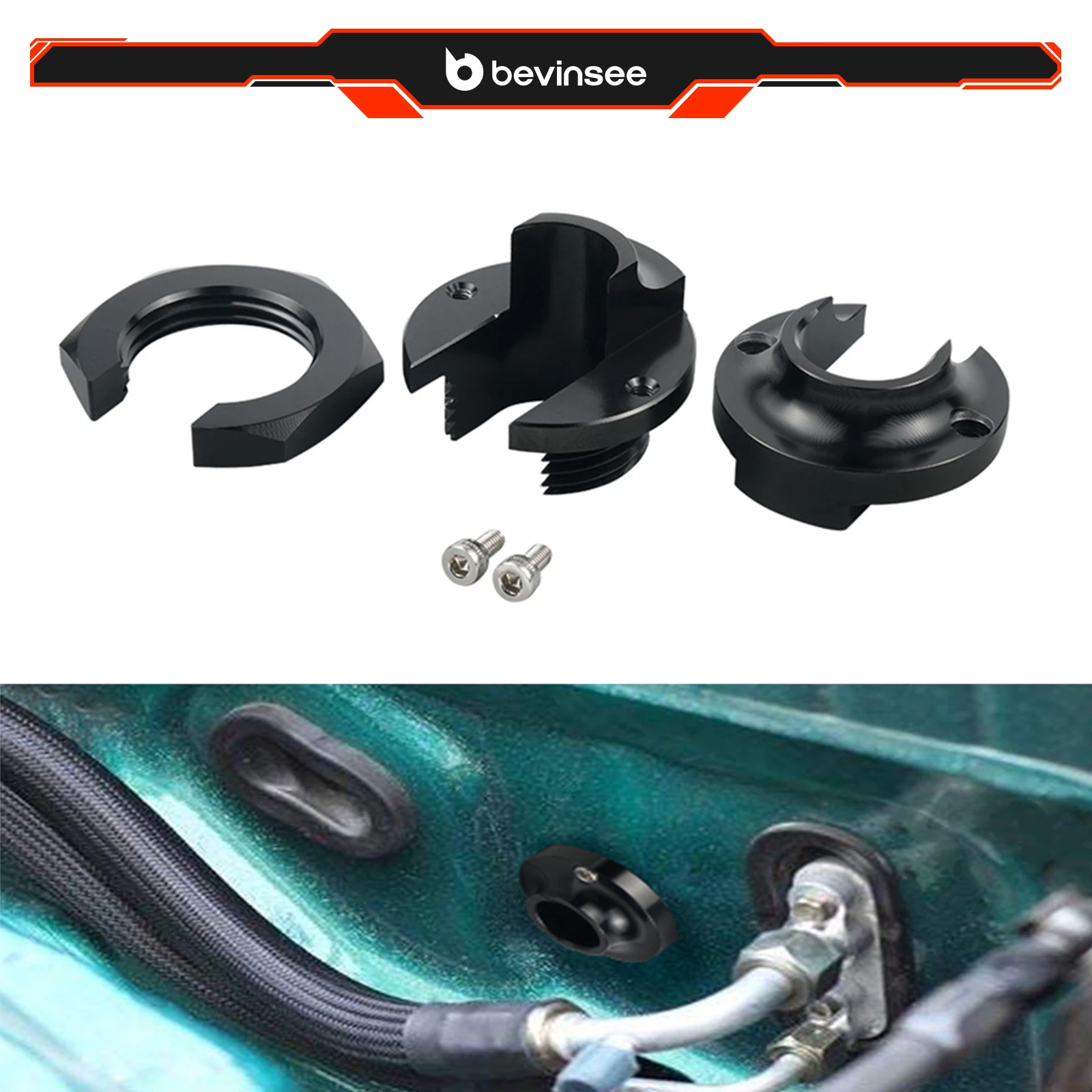 

BEVINSEE Firewall Grommet for Honda Civic for Acura Integra EG EK EF DC2
