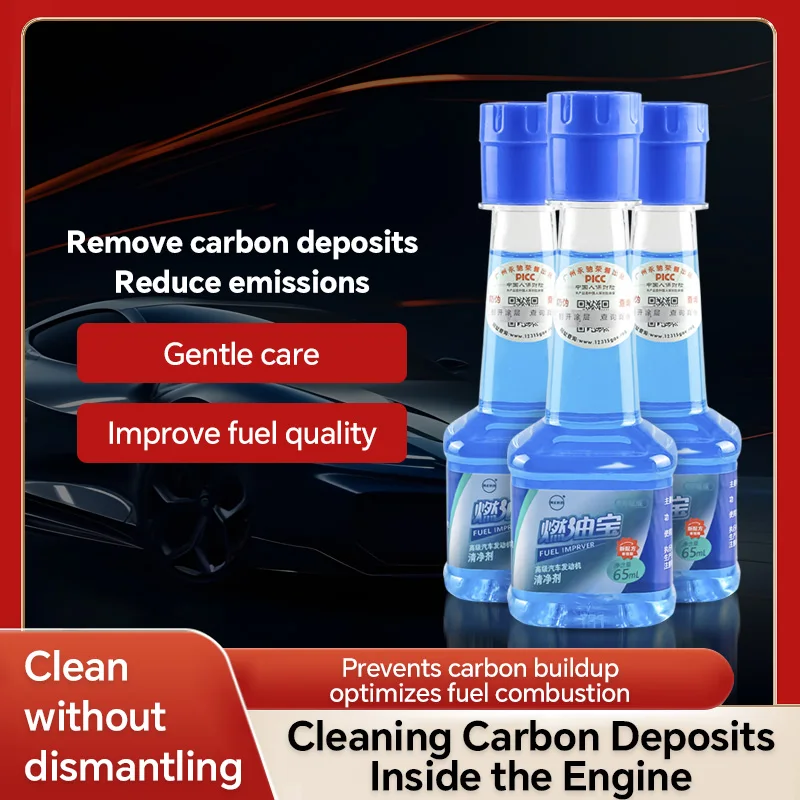 Car Fuel Enhancer 65ML Car Fuel Additive Fuel-Saving Agent Reduces Fuel Consumption Boosts Engine Power Removes Carbon Deposits