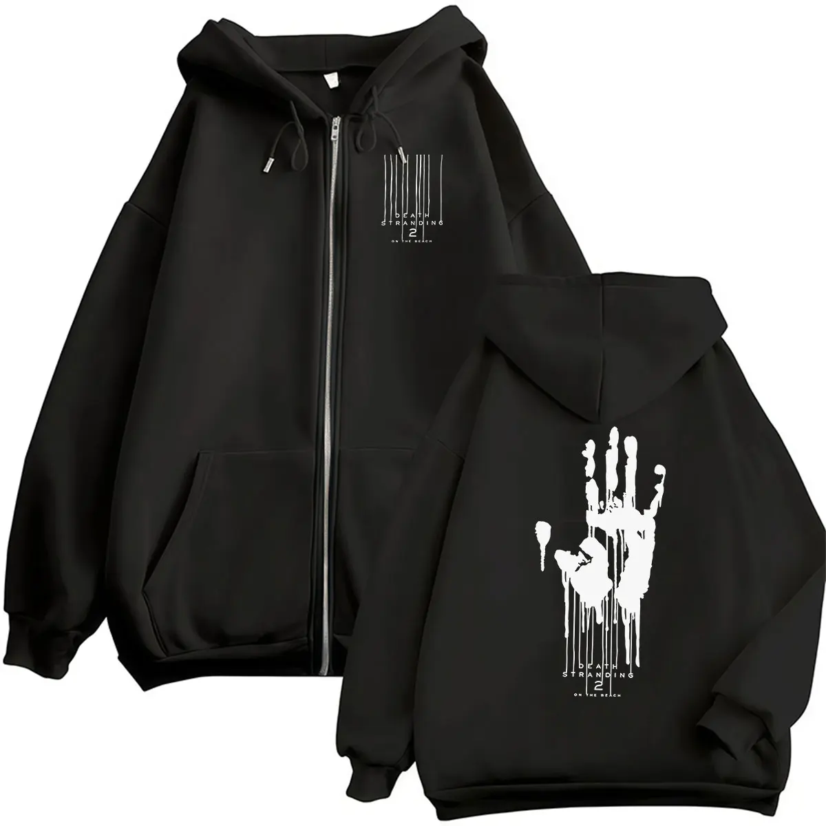 Game Death Stranding 2 on The Beach Zipper Hoodie Men Women Retro Fashion Pullover Sweatshirt Clothing Long Sleeve Coats Hooded