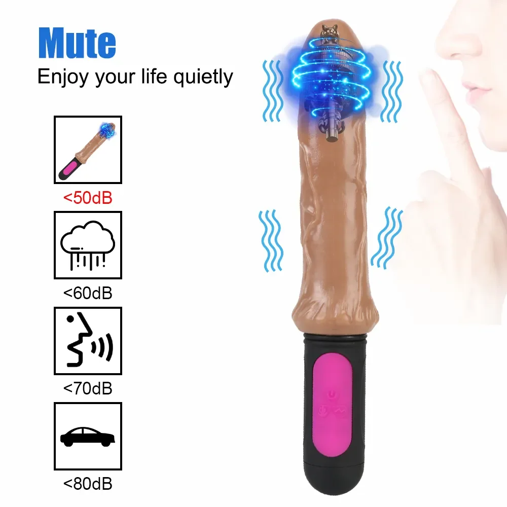 26cm Heated Big Dildos For Women Vibrators Clitoris Vagina Massage Anal Plug Artificial Penis Female Masturbator Sex Toys Erotic