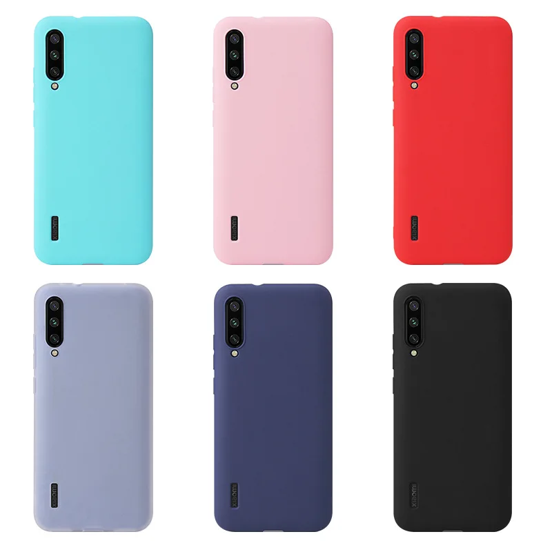 For Xiaomi Mi A3 Candy Color Case Xiaomi  MiA3 Case For Xiaomi A3 Matte Soild color Soft Silicon TPU Cases