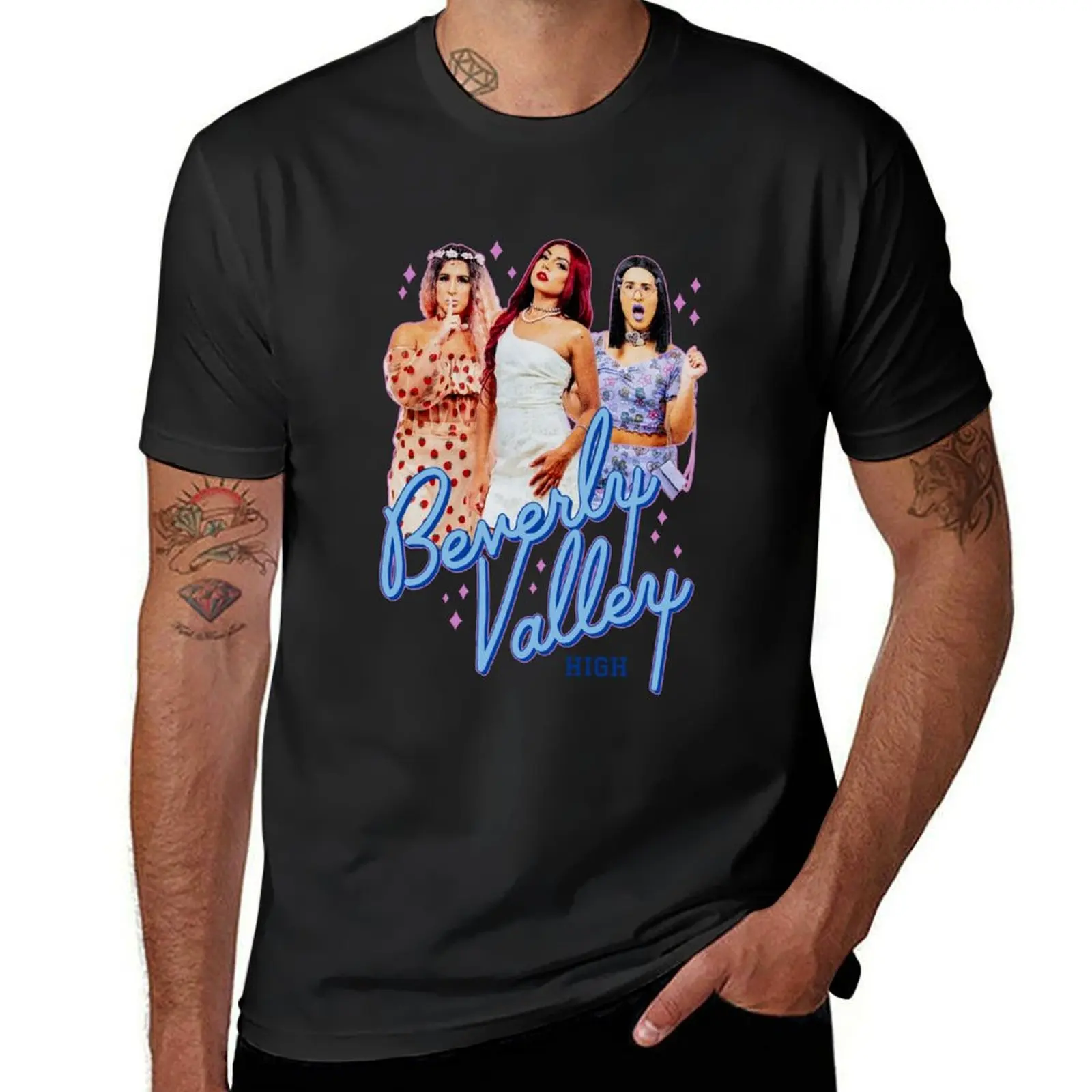 

bvh merch Beverly Valley High Dan And Riya Team Strawberry Cinnamon _ Rhubarb T-Shirt kawaii clothes workout shirts for men