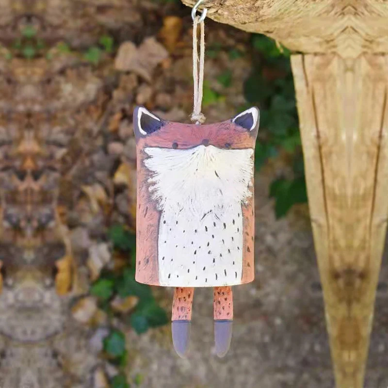 Beautiful Rustic Animal Wind Chimes,Boho Handmade Decoration for Garden Wall Window, Unique Resin Animal Chimes Decor Gift