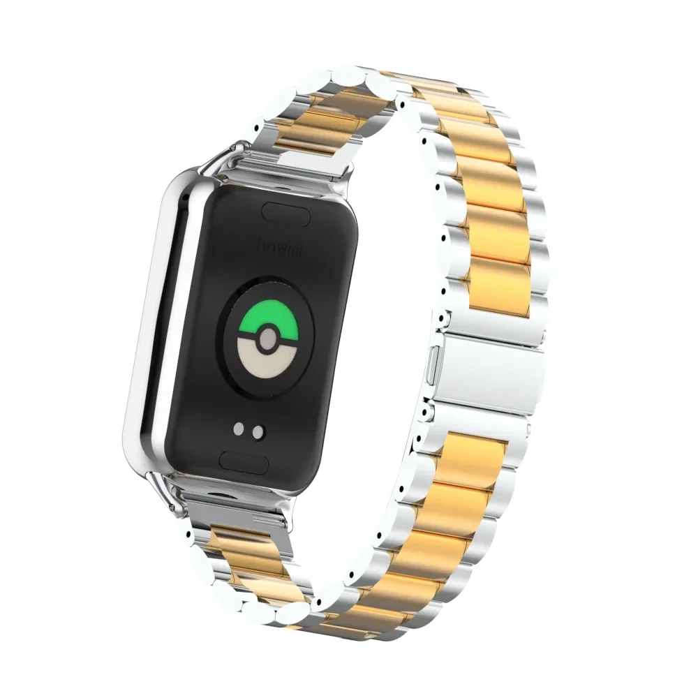 레드미 워치 4/5 스트랩용 메탈 스테인리스 스틸 스트랩, 샤오미 미 밴드 9/8 프로용 교체 가능한 스마트 워치 팔찌 벨트