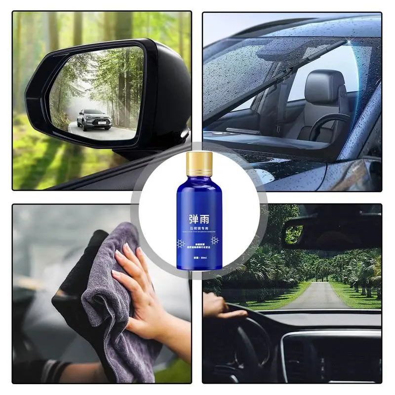 Rainproof Spray For Car Anti-Rain Agent Ceramic Coating Defogging Agent Anti-Fog Car Detailing Solution Anti-Rain Spray Cleaning