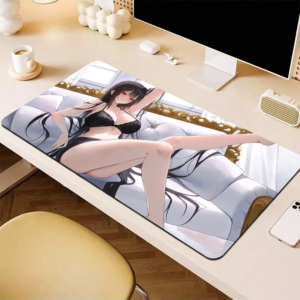 

Kawaii Sexy Anime Girl Mouse Pad Hentai Big Boobs Mousepad Nsfw Nude Cute Mouse Mat Computer Desk Mat Locking Edge Keyboard Pad