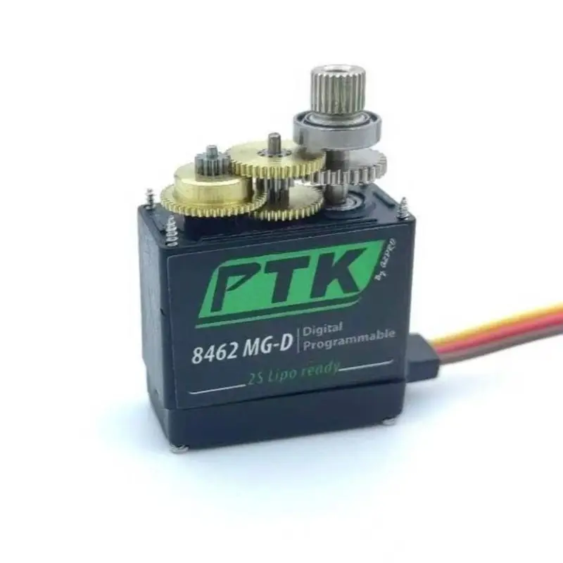 PTK 8462 MG-D 7.6Kg Metal gear Digital 9g size servo for Fixed wing glider Model aircraft robot