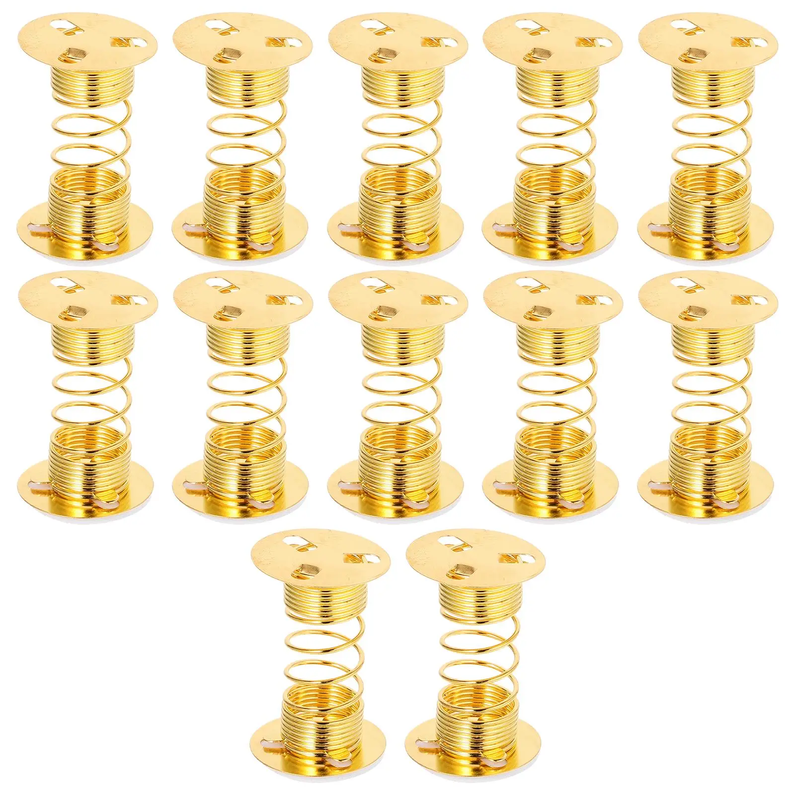 

12 Pcs Spring Seat Toy Dashboard Dancing Base Car Bases Ultra Light Fortune Cat Metal Child Shaking