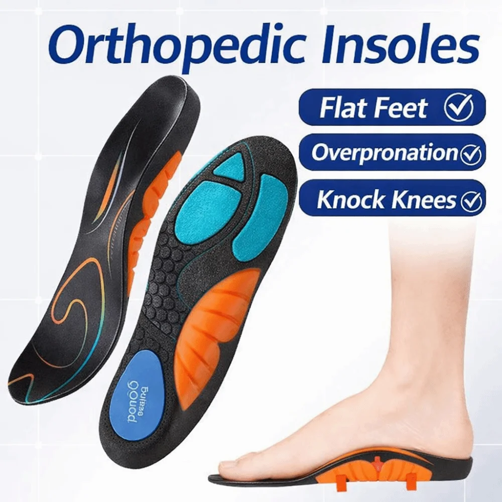 Semelles orthopédiques amortissantes avec soutien de la voûte plantaire, confortables, désodorisantes, pour le sport, semelles de chaussures désodorisantes