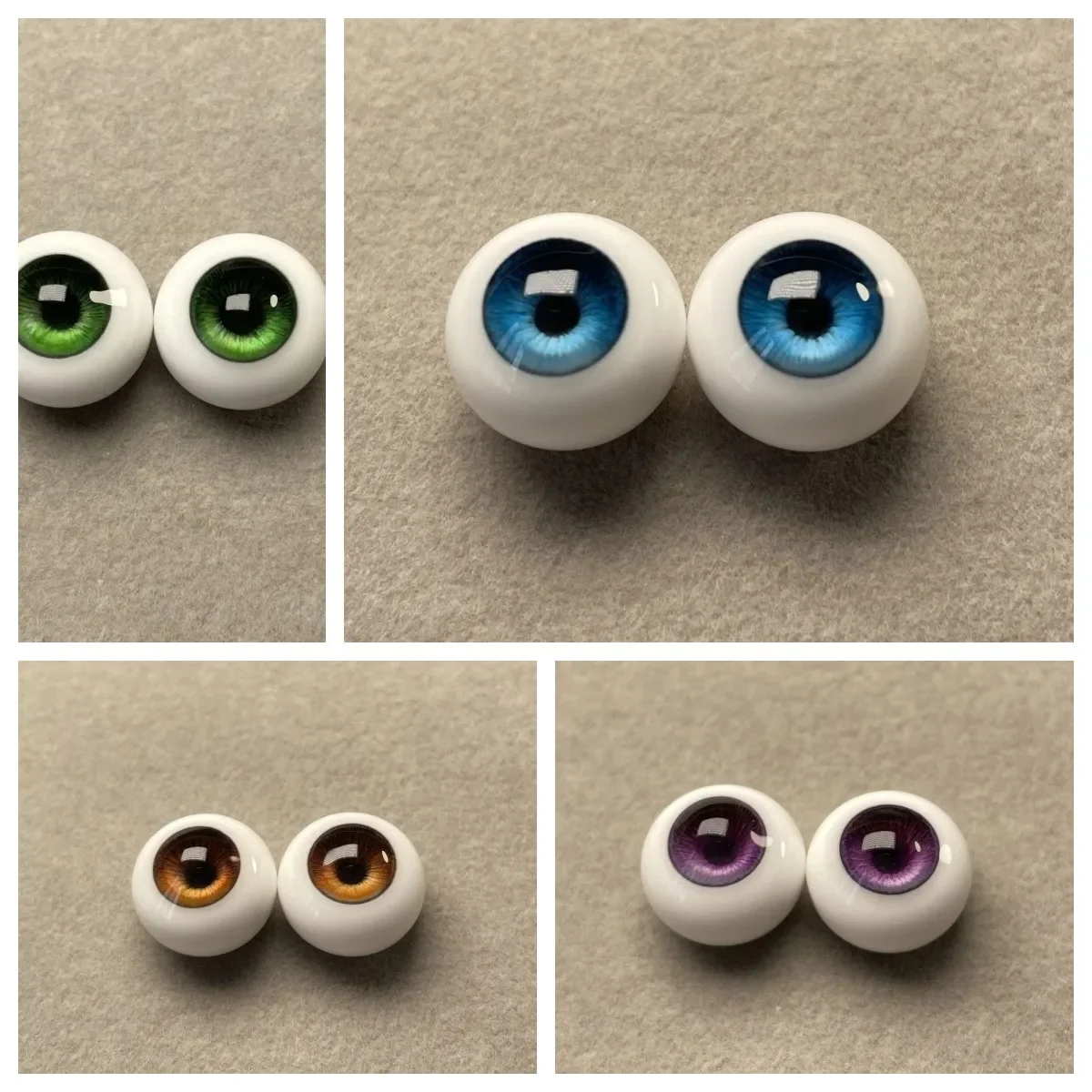 

Doll Eyes for 1/3 1/4 1/6 1/8 Bjd Doll Plaster Eyeball 8/10/12/14/16mm Human Realistic Stereoscopic Girl Toys Doll Accessories