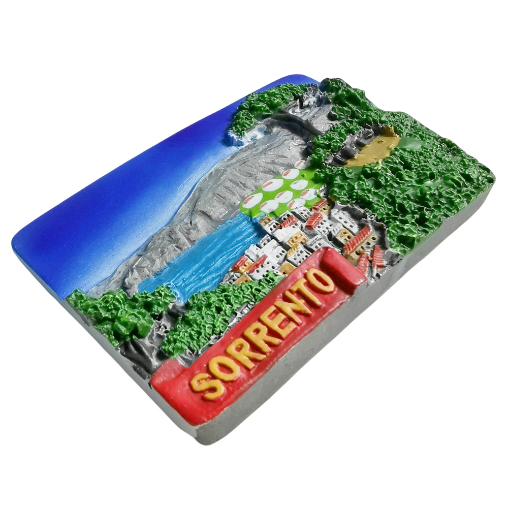 ثلاثية الأبعاد سورينتو إيطاليا مغناطيس الثلاجة هدية تذكارية الراتنج الثلاجة المغناطيسي ملصق جمع ديكور المنزل