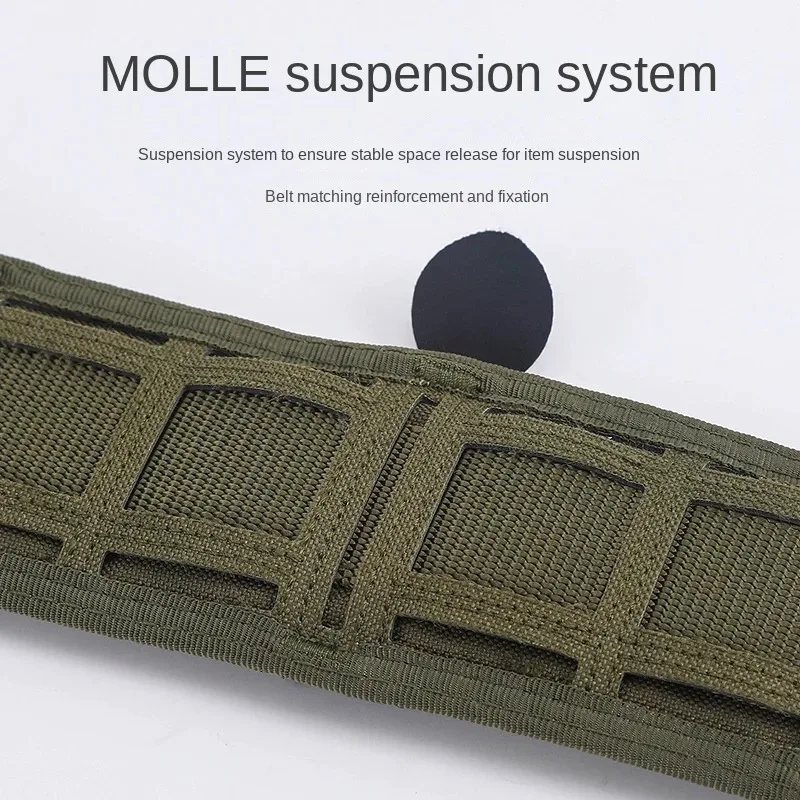 Ensemble de ceintures de combat tactiques, ceinture de service tactique Molle avec boucle en métal à dégagement rapide