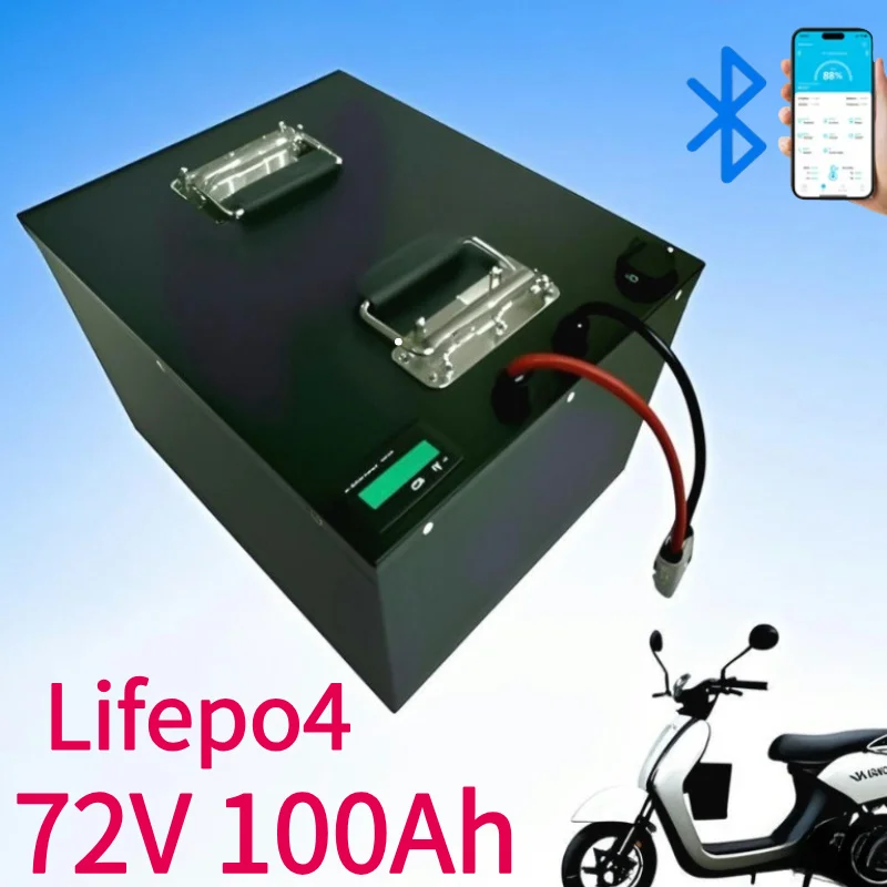 

Аккумулятор LiFePO4 72В 100Ач глубокого цикла разряда с встроенной BMS и зарядным устройством, перезаряжаемый