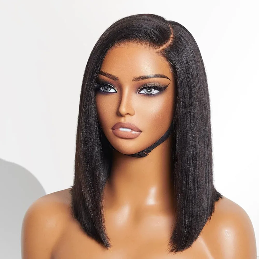 

Glueless 7x5 Lace Wig Brazilian Human Hair 13x4 Lace Frontal Bob Wigs For Women Straight Wear Go Glueless Wig preplucked Precut