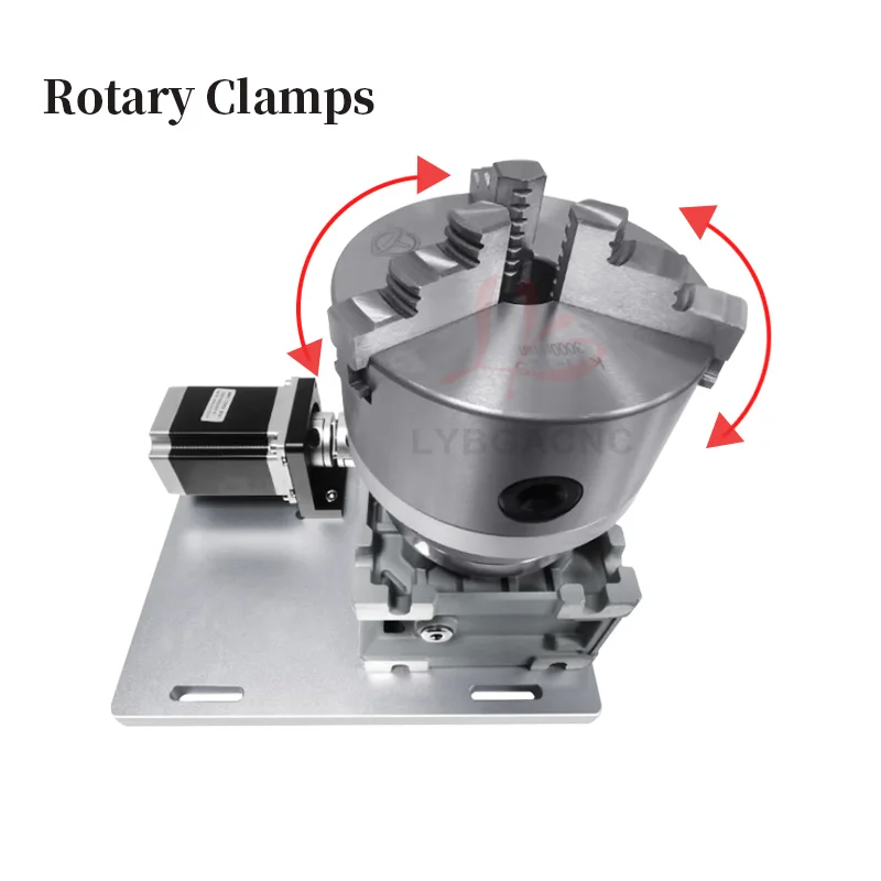 High-precision Vertical FL-Series Electric Welding Rotary Axis Stepping Motor Control Table Rotate Fixture Workbench Fiber Laser