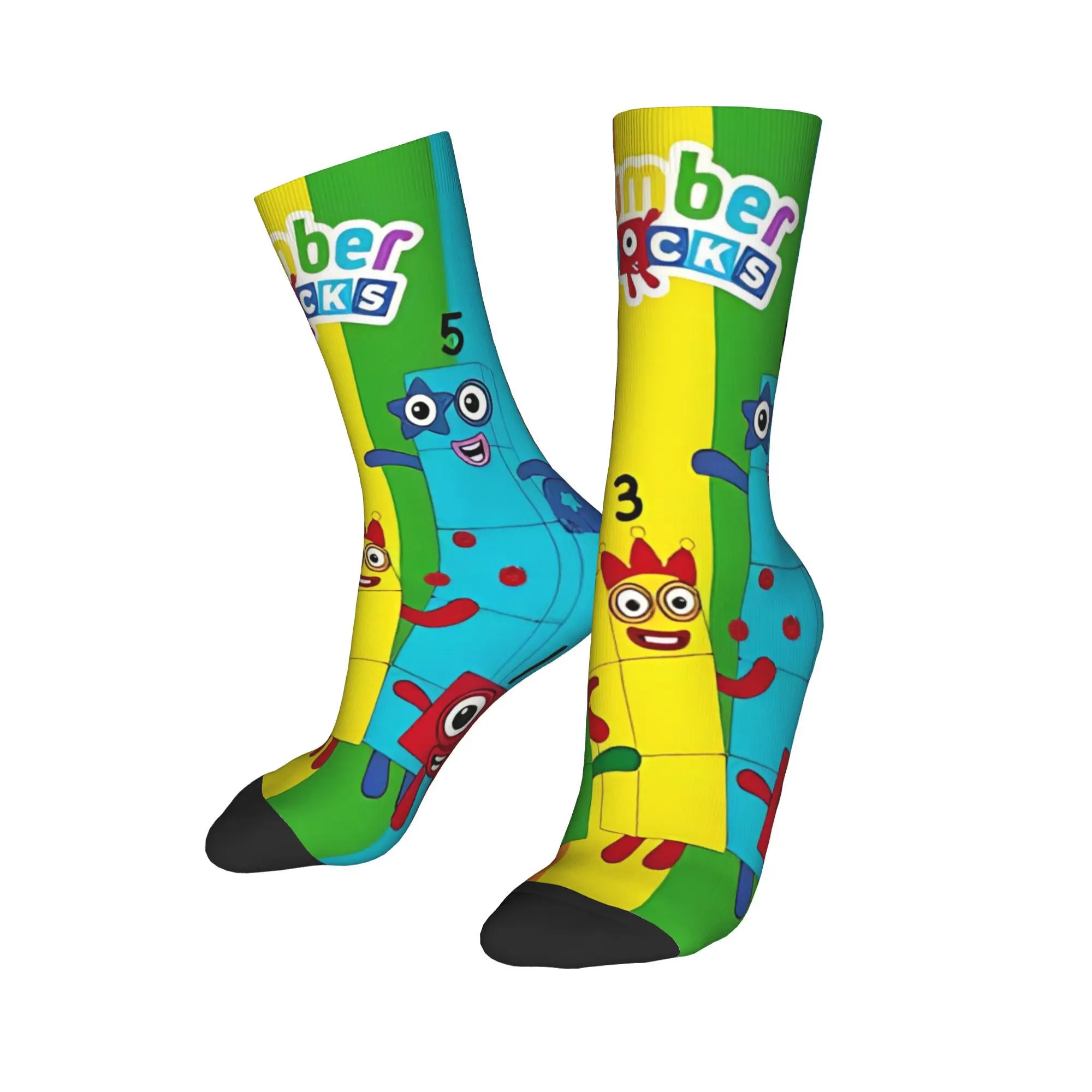 Harajuku Unisex Socks N-Numberblocks Merch Cute High Quality Dress Socks Spring Autumn Winter