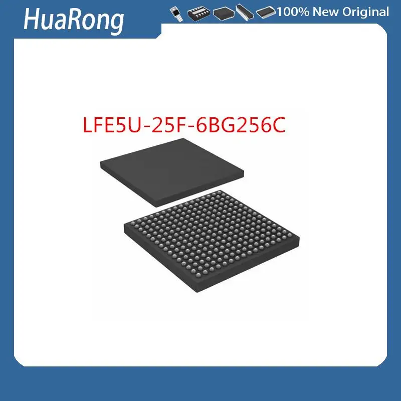 New 2PCS/LOT      LFE5U-25F-6BG256C     LFE5U-25F    BGA256