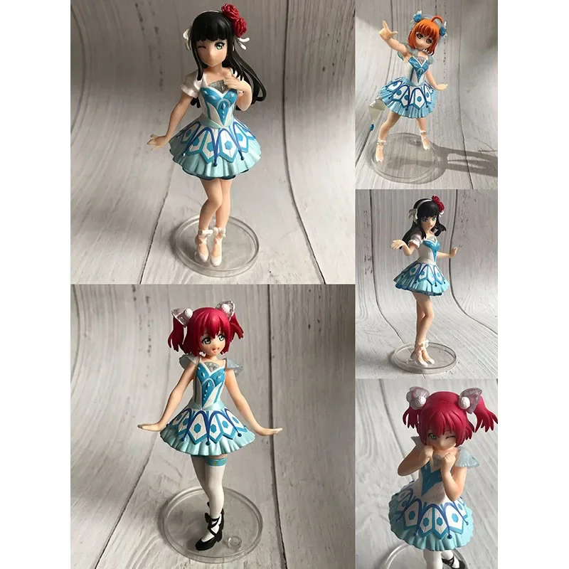 

Gasha Portraits LoveLive! Sunshine!! Action Figure Tsushima Yoshiko Watanabe You Kurosawa Ruby Model Desktop Ornament Toys