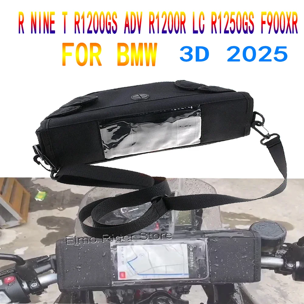 

for BMW R NINE T R1200GS ADV R1200R LC R1250GS F900XR Motorcycle handlebar navigation bag saddle bag big screen mobile phone/GPS