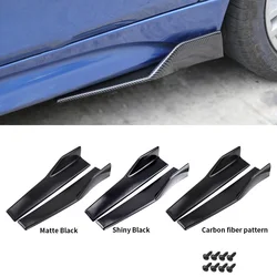 45cm Universal 2Pcs/Set Side Skirts Splitters Kit Car Wide Body Modified Sideskirts Rocker Anti-Scratch Winglet Wings Bumper