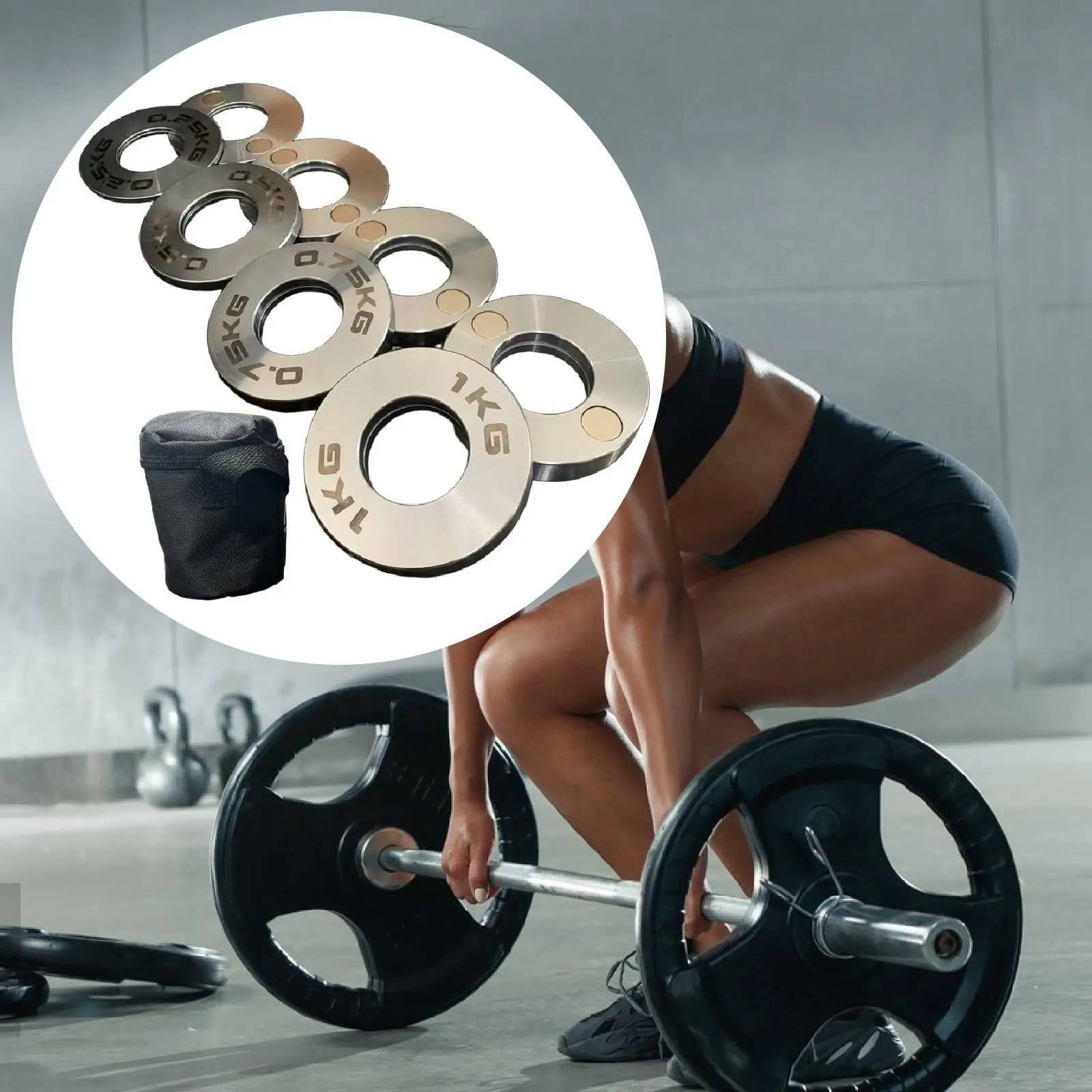 

8Pcs Weight Plates 0.25lb 0.5lb 0.75lb 1lb for Sports Strength Training