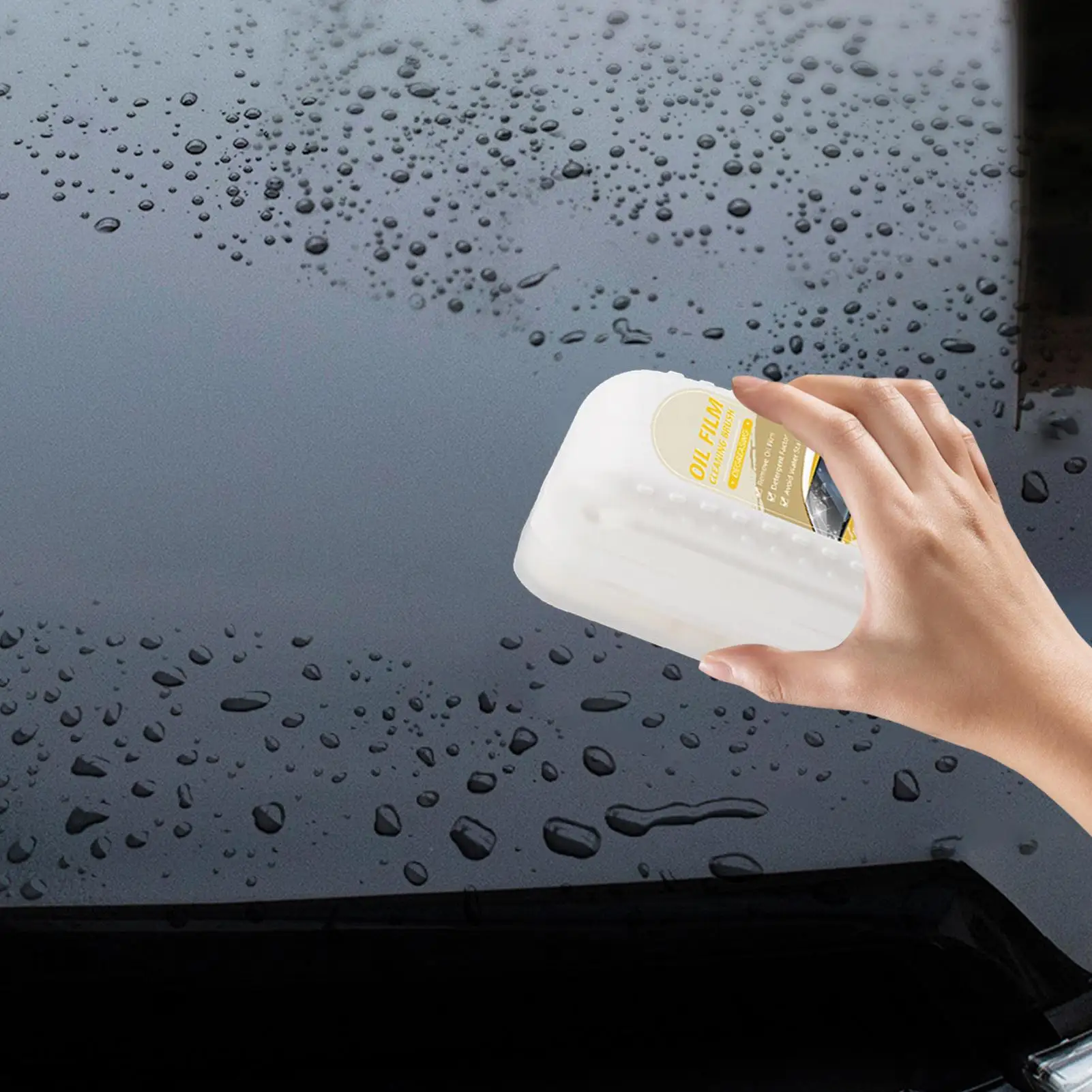 Щетка для масляной пленки, скребок для автомобильного покрытия, очиститель прозрачного стекла автомобиля для видимости автомобиля, внедорожника, седана, мотоцикла, скутера