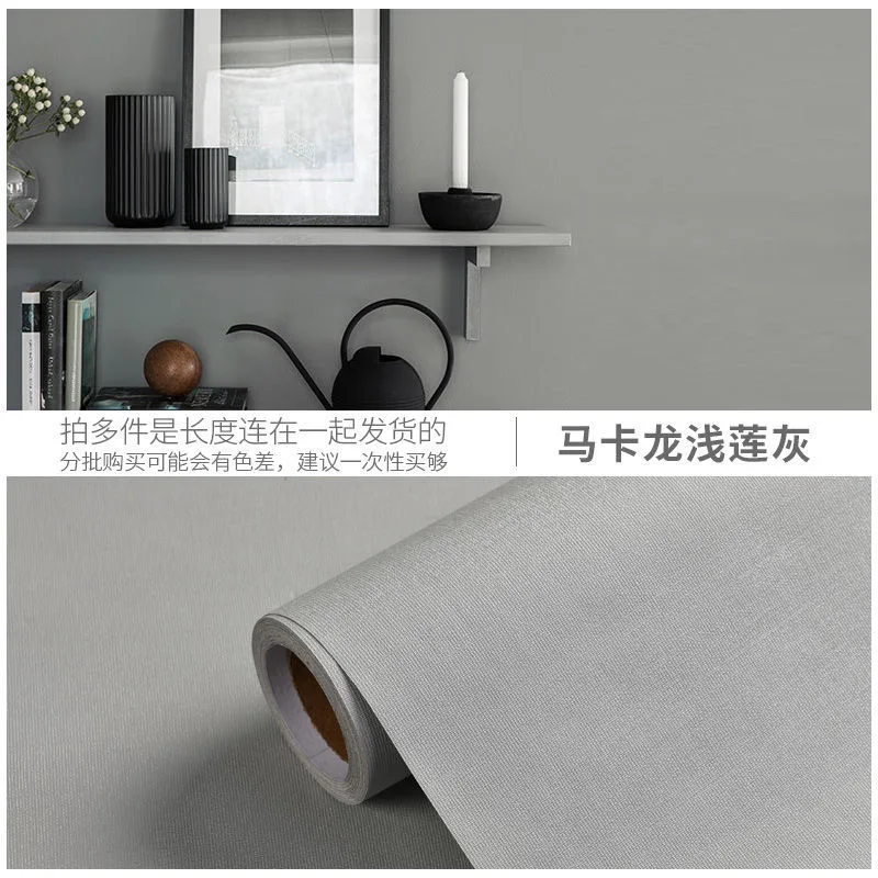 80cm Macaron Self-Adhesive Vinyl Wallpaper Kitchen Cabinet Storage Desktop Furniture Bedroom Decor Waterproof Film Wall Stickers