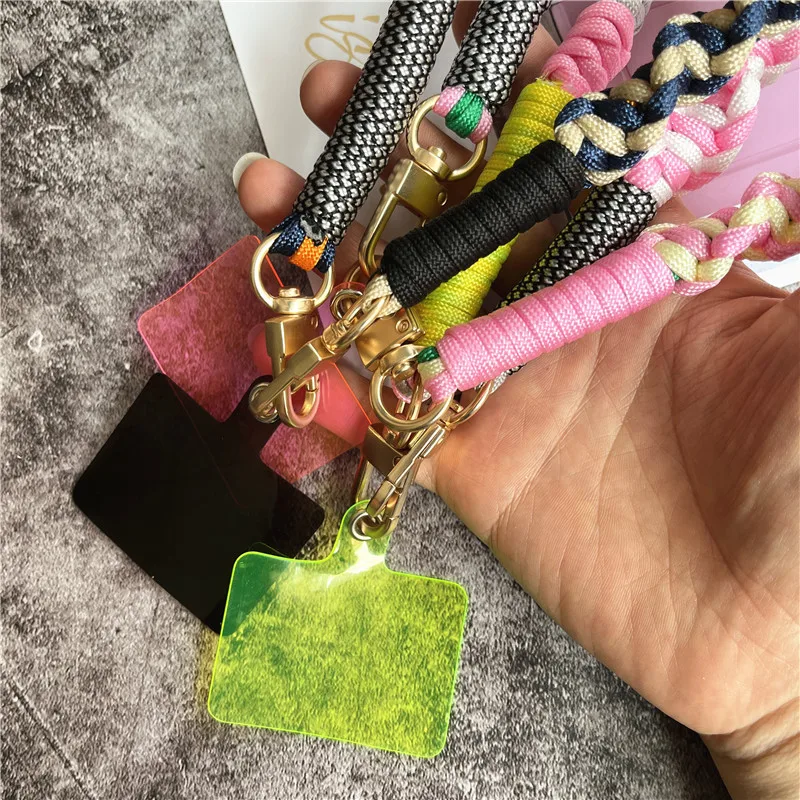Phone Charm Handmade Lanyard Gold Metal Keychain on the Phone Strap Portable Rope Hang Mobile Phone Lanyard Luxury Bag Body Kit image 5