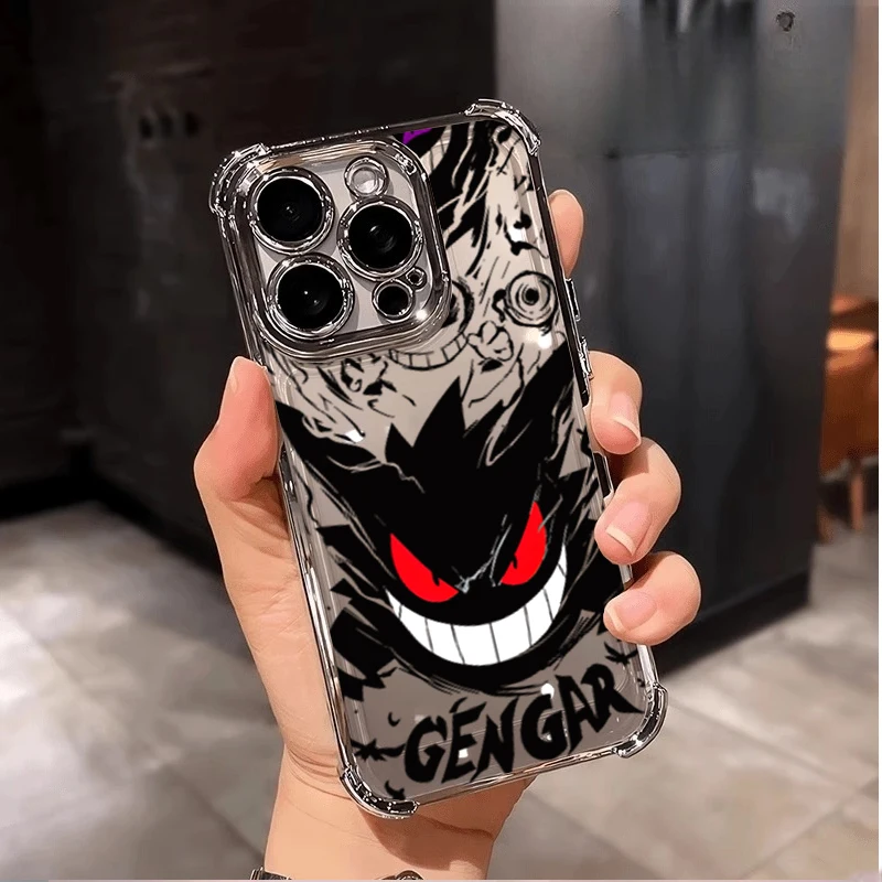 حافظة لهاتف سامسونج جالاكسي S25FE Edge S24 S23 S26 Ultra Plus S24FE S23FE S20FE غطاء أنيمي بوكيمون جينجار طلاء ناعم #3