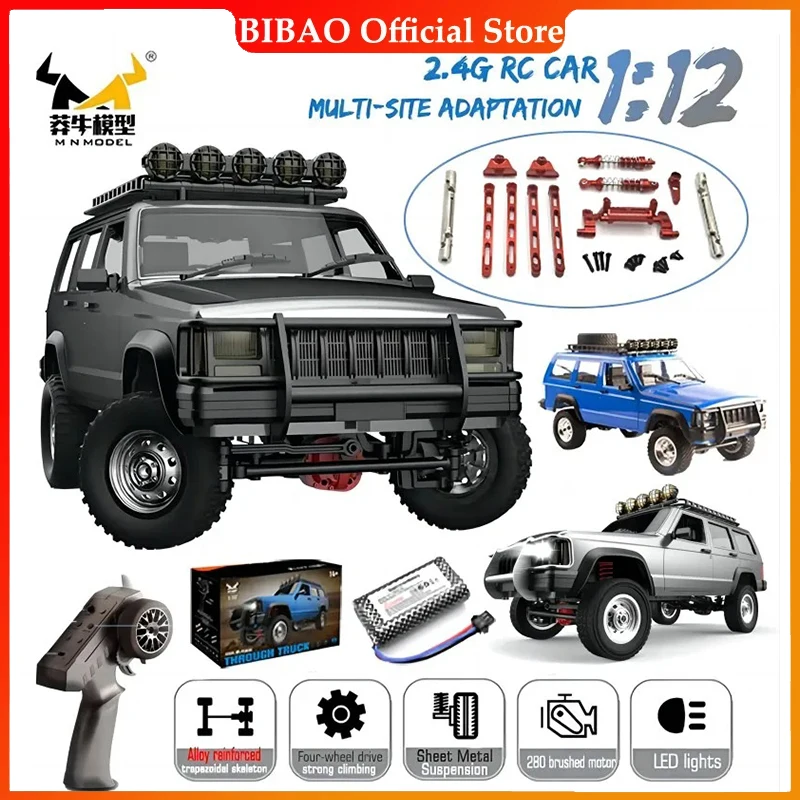 

MN78 1:12 Full Scale MN Model RTR Version RC Car 2.4G 4WD 280 Motor Proportional Off-Road RC Remote Control Car for Boys Gifts