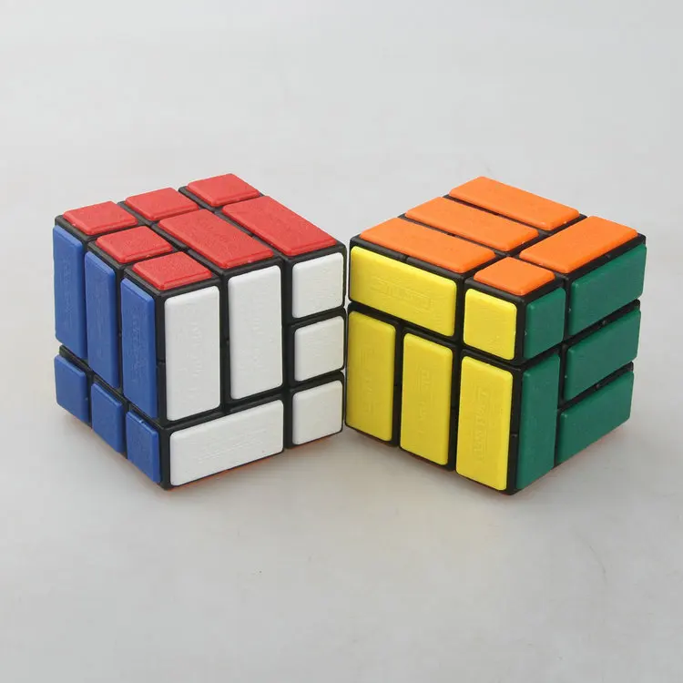 [Wisdom] Bi Cube gebündelt 3x3 Magic Cube Latch Version 3x3x3 verbundener Würfel Puzzle Limited Rotation Schwierigkeitsgrad Herausforderung Fidget Toy