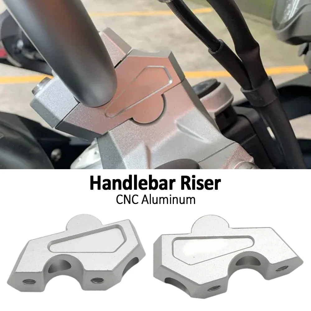 

Motorcycle Accessories Handlebar Mount Riser Handlebar Risers Clamp Silver For BMW F750 GS F750GS F 750 GS 2018-2023