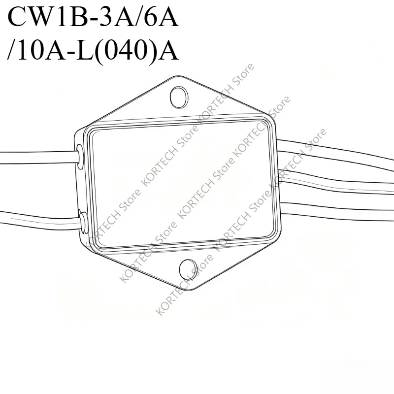 CW1B-3A/6A /10A-L(040)Anti-interference AC 220V power supply filter EMI line audio purifier CW1B-10A-L